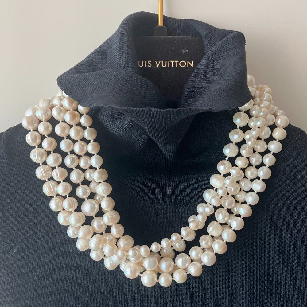 J. Crew 5 Strand Pearl Necklace